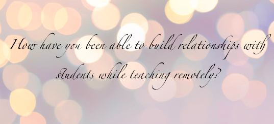 MayBlan27's tweet photo. While I have been able to build a strong bond with my students in person, I struggle to build relationships with the students I have at home. So, Week 5

#wuedt6020 https://t.co/QPzVmtaA2v