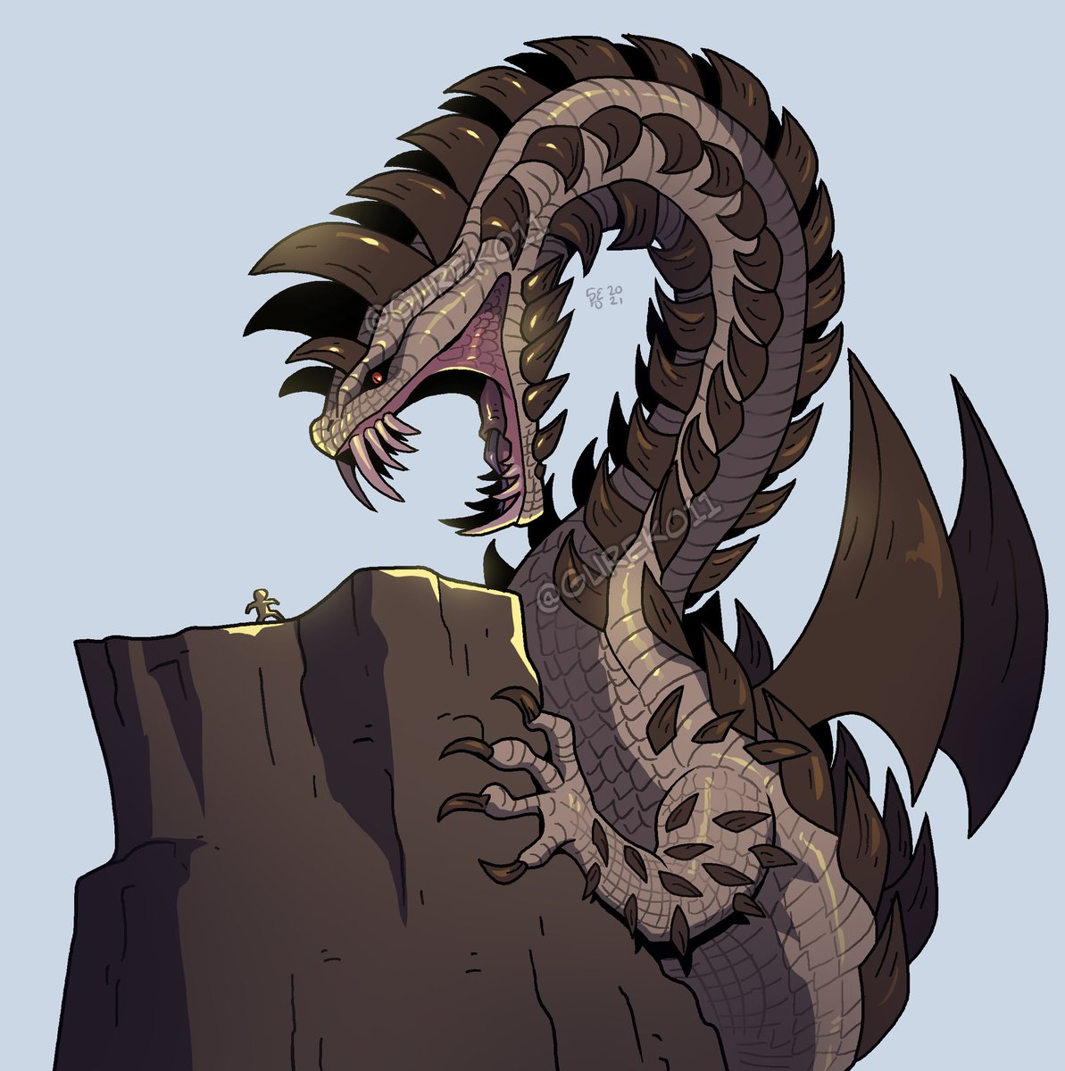 Big Snek #art #artph #ArtistOnTwitter #MonsterHunter #Dalamadur.