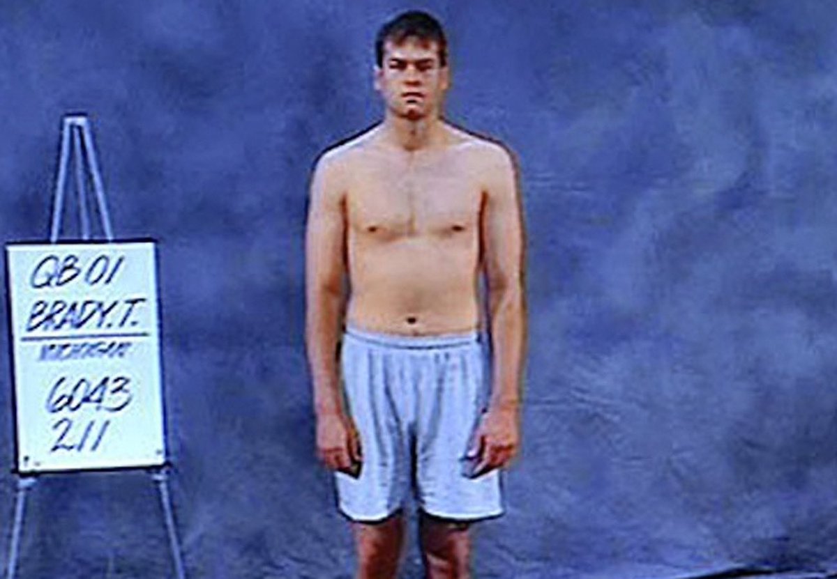 NFL DraftBrady wasn’t really looked at much coming out of college. There were 6 quarterback taking ahead of him and he was on the verge of getting undrafted. He was eventually selected by the New England Patriots in the 6th round.