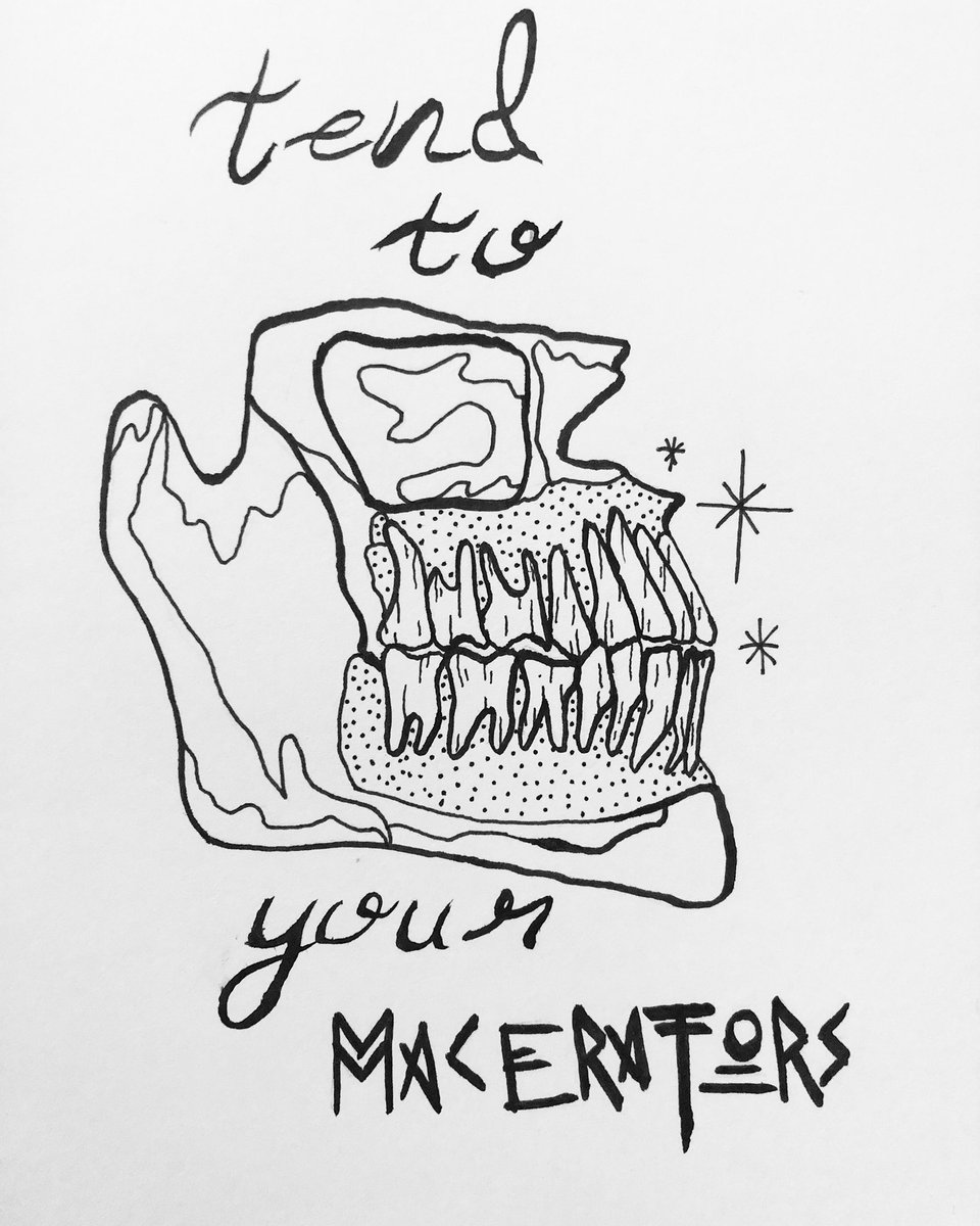 OpusStaghorn's tweet photo. Self care. Ink on paper #inkpenart #inkart #artist #artistsontwitter https://t.co/NeFFOoqmxF