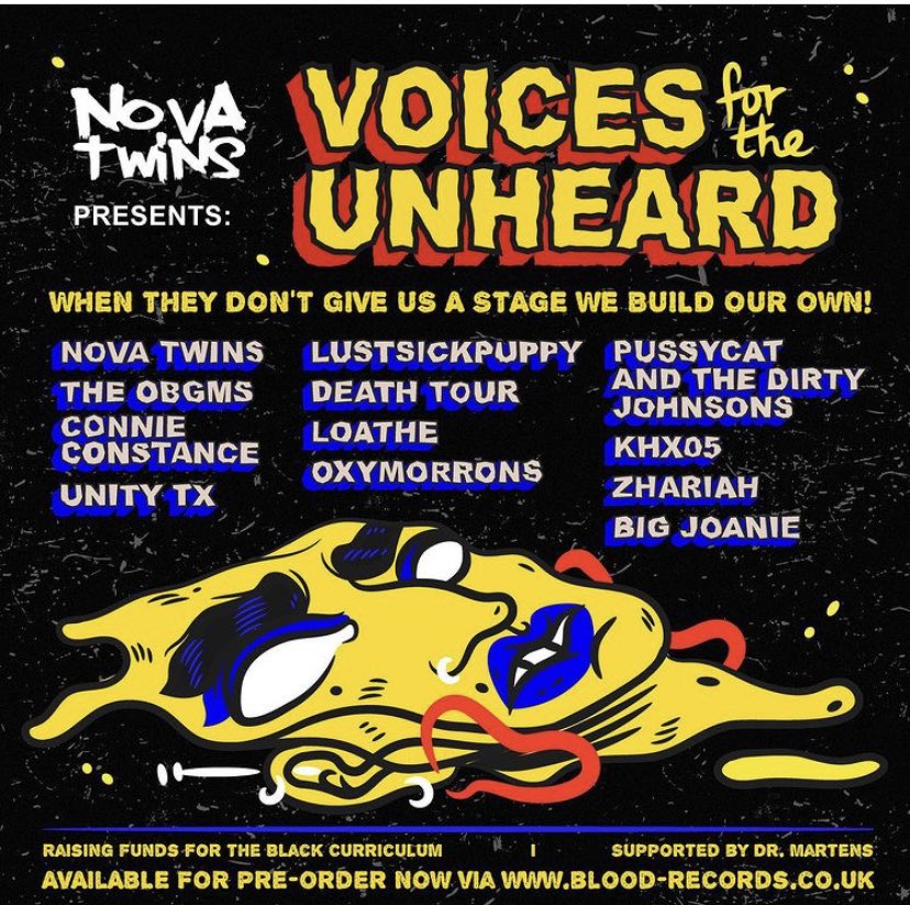 Love to all the artists on the vinyl
You are the future! 🖤

pre order your limited edition vinyl here ✨- blood-records.co.uk/products/voice…

All proceeds go to the education system - <a href="/CurriculumBlack/">The Black Curriculum</a>