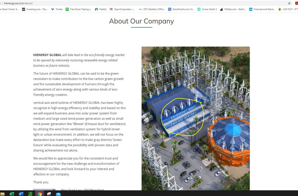 $LRDR 2nd Thread Cont:Hienergy Global (listed on LRDR website) has plans and is selling Wind Energy Farms, Wind Turbines, Batteries, and a Bio CO2 Air Purification system.
