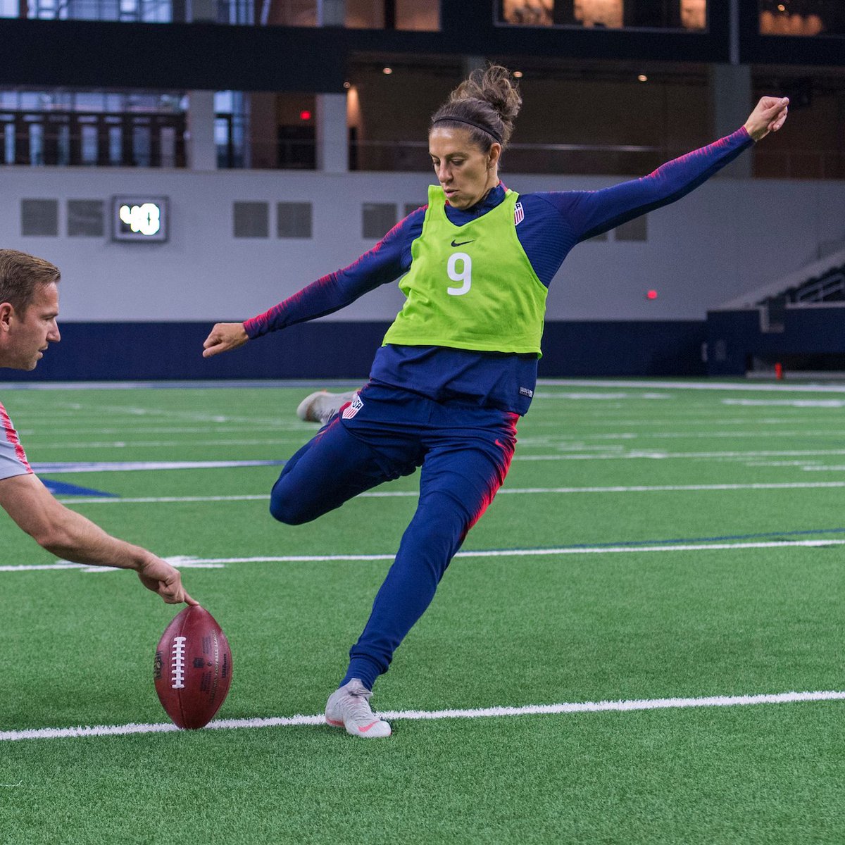 USWNT's tweet photo. Big month for football in Florida 😎🏈⚽️ https://t.co/qmJxgDYgUH