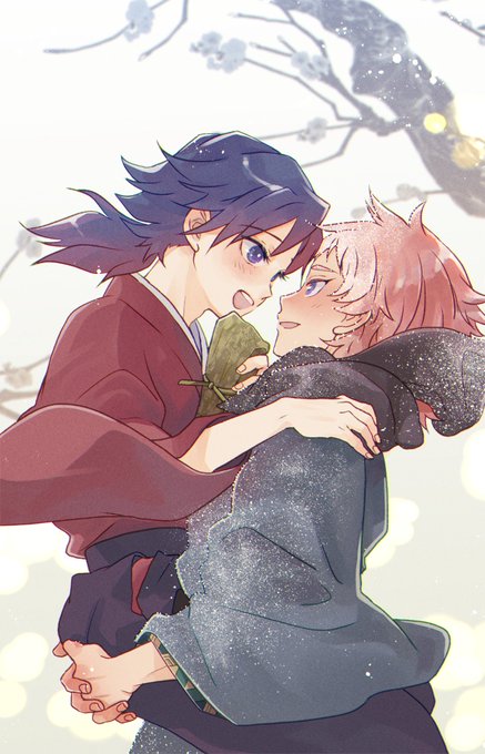 小銭さんがTwitterに投稿した冨岡義勇(鬼滅の刃)のイラスト。