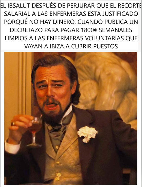strikefirsthar1's tweet photo. Creerá el #IBSALUT que sus enfermeras son o bien tontas o que pasan por el aro de manera sistemática, por qué de lo contrario, no se entiende que les recorten los 12€/h que ganan, y luego paguen 21€/h a las compañeras voluntarias que vayan a Ibiza a cubrir puestos críticos. https://t.co/JzdyDmzSmg