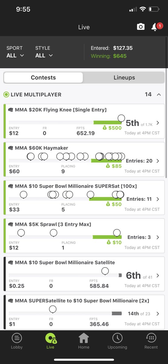 AaronPropst's tweet photo. Shoutout to @dfs_mma for the assist. Best MMA site out and its freaking FREE #dfs #mma https://t.co/8MyYM4a9By
