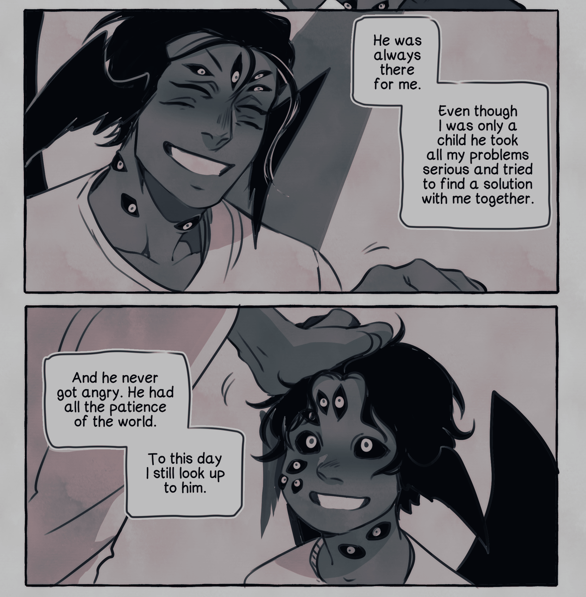 talking about ezechiel's father who died when he was young
sadly zach never had the chance to meet him and their mother's grieve was too huge to talk about him