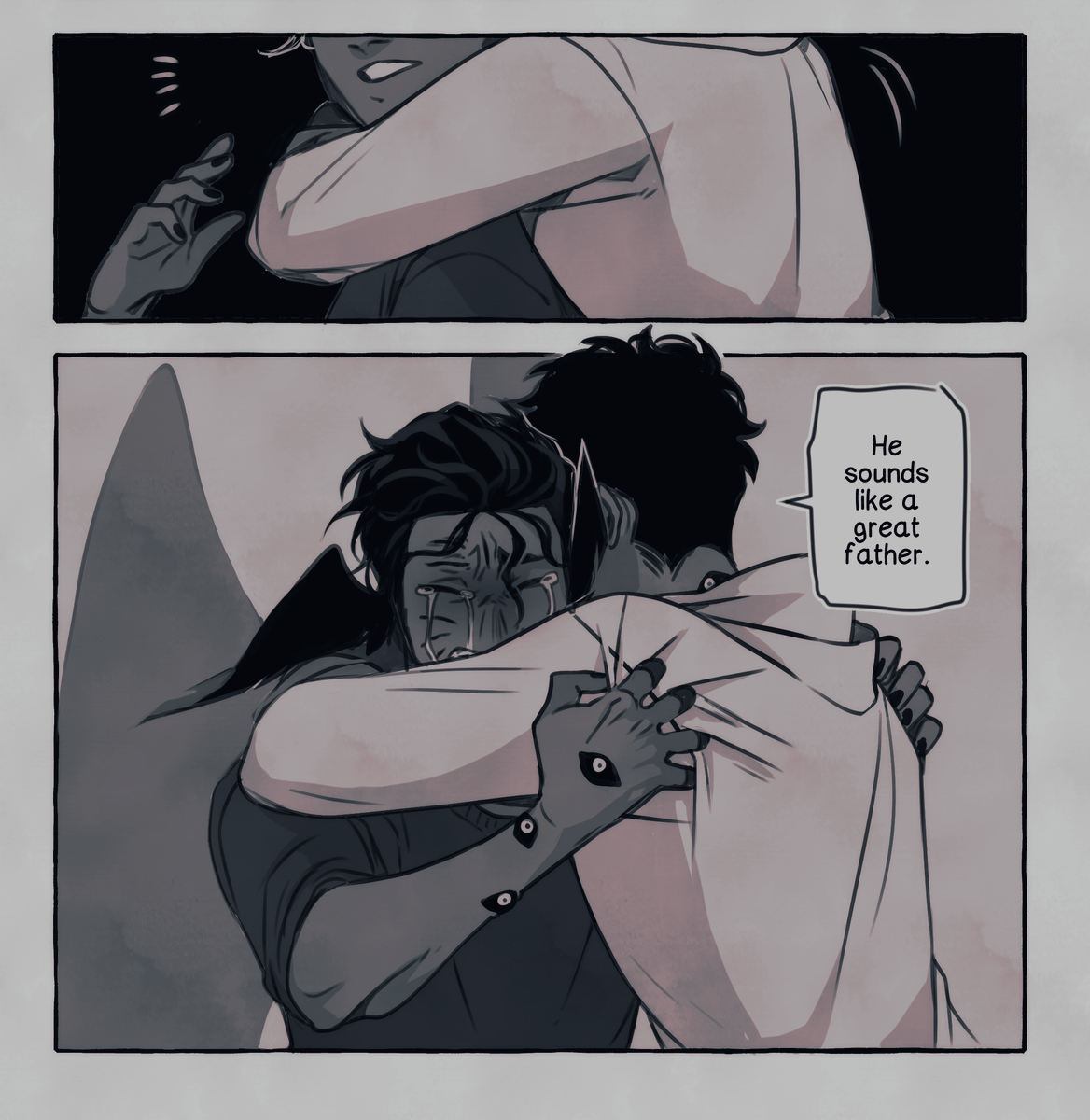talking about ezechiel's father who died when he was young
sadly zach never had the chance to meet him and their mother's grieve was too huge to talk about him