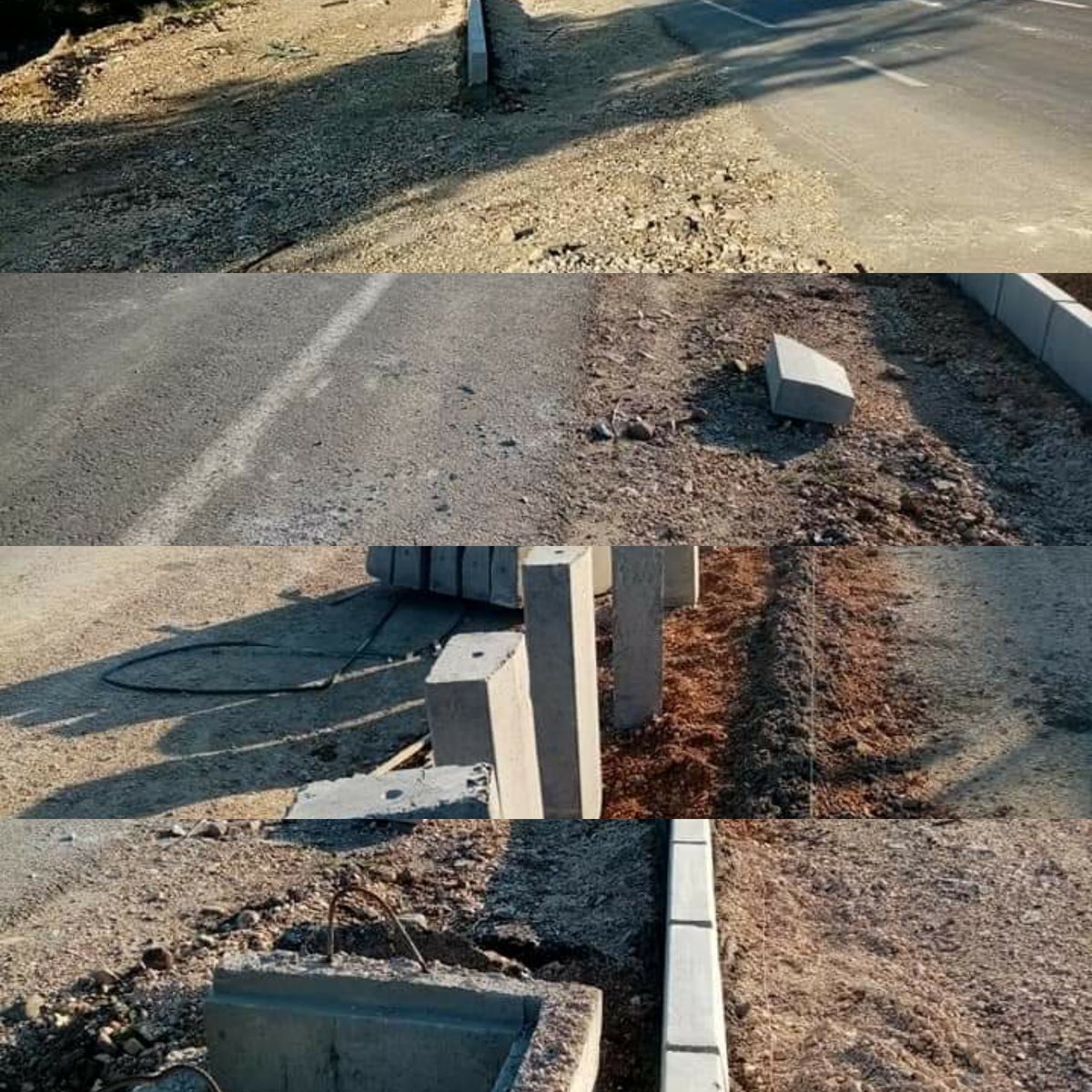 ATLAS_TS's tweet photo. Mersin 5.nci bölge Karayolları Hatay Hassa Kırıkhan Reyhanlı Bölünmüş yolların Refüj Bordür ve Kaldırım Çalışması işlerimiz  Feza A.Ş. uhdesi ile tarafımızdan devam etmektedir https://t.co/HCMwz341Jj