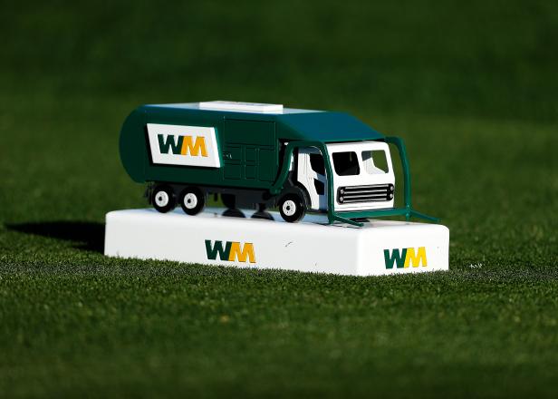 dreeves1's tweet photo. My favorite #PGA tournament -- the @WasteManagement open does it again. Largest zero waste event in the world.  And check out the Tee Markers! #takethatCOVID #ClassAct https://t.co/3qKjDus34R