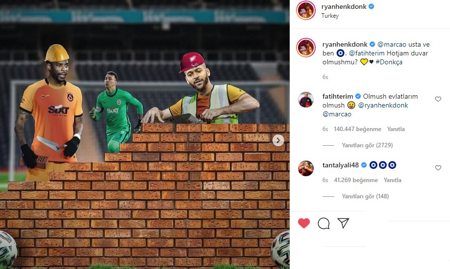 MCKapln's tweet photo. Ya bu ne ya :QW:DQW:D:QW Donkun bunu yapması Fatih Terim'in cevap vermesi :D :D: D:
Donk: Doğrulanmış
@marcao usta ve ben 🧿. @fatihterim Hotjam duvar olmushmu? 💛♥️ #donkca
Hocamız: Olmush evlatlarım olmush 😀 @ryanhenkdonk @marcao https://t.co/nOk2YhdR5R