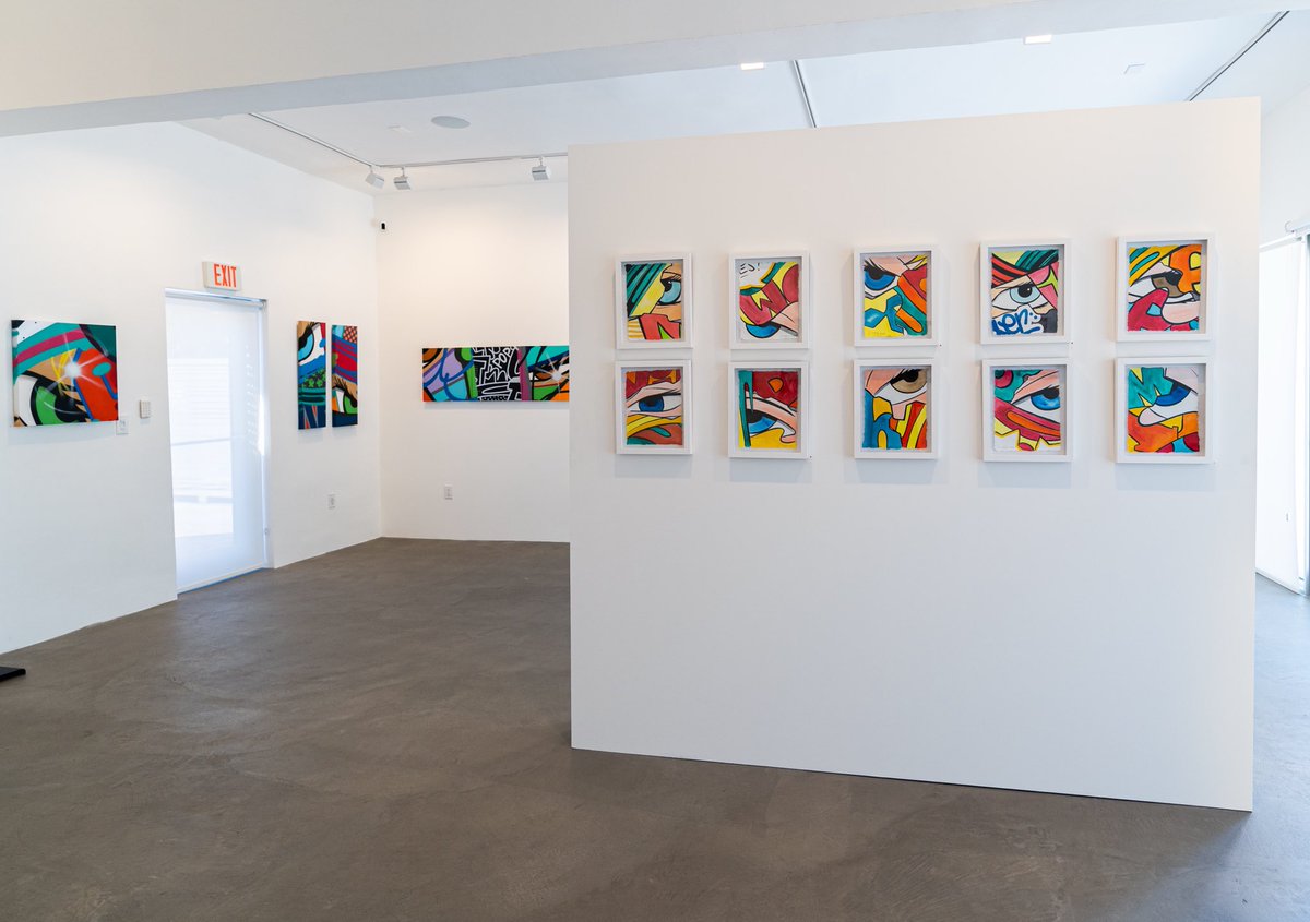 PinoMisha's tweet photo. There’s still time today to come by WYN 317 Gallery and visit Crash’s solo exhibition, “45 Years Later”. Contact info@wyn317.com or 305.761.1116 to schedule your own tour. @crashone 📸: @davids.visuals ⁦@wyn317⁩
#wyn317 #crashone #johncrashmatos #45yearslater #artgallery https://t.co/nhqxEEphI8