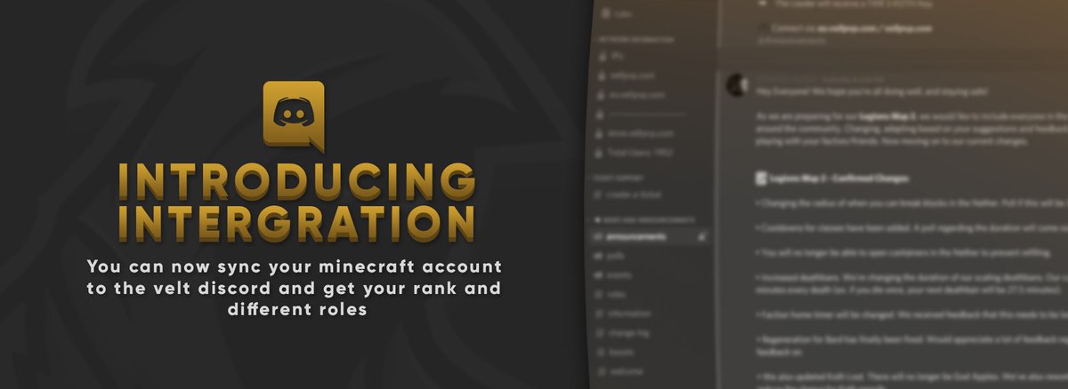 VeltPvP's tweet photo. 🎧 Discord Account Syncing 🎧

• You can now link your in-game rank with our Discord and receive your role!
• Use !link in Discord to get more info on how to sync your account.

In celebration, we're giving away:

💫 1x Lunar Client Cloak

❤️, 🔄 and sync your account to enter! https://t.co/RzXNKgkh61