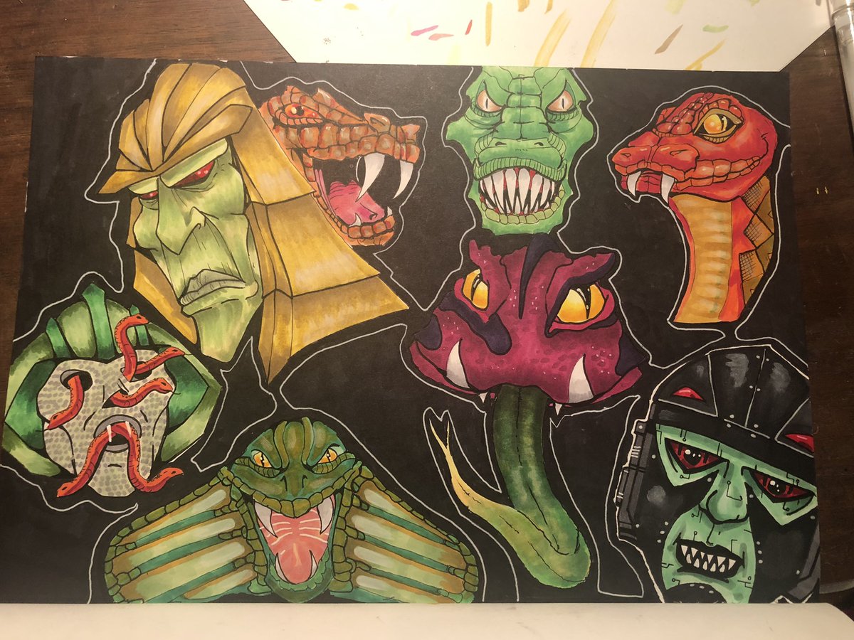 thepiusmike's tweet photo. #MOTUdrawingchallenge group shots #hemanandthemastersoftheuniverse #theevilhorde #thesnakemen #evilwarriors #skeletor #hordak #kinghiss https://t.co/2WRELrRRhR