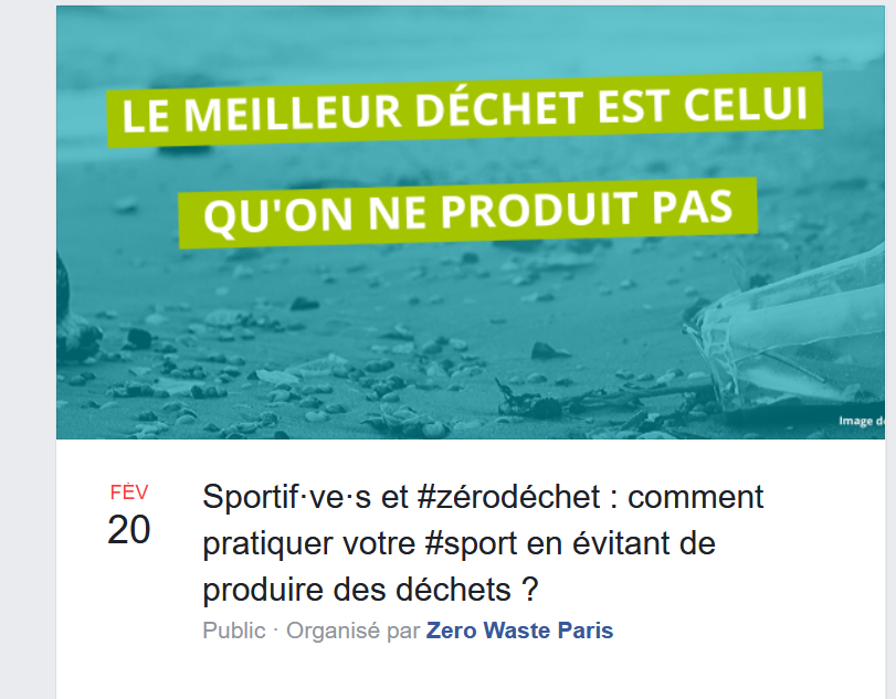 ZeroWasteParis's tweet photo. 🤸‍♀️🚴‍♂️ Concilier sport et démarche #zerodechet, c'est possible ! Rendezvous les 15 et 20 février pour un webinaire gratuit organisé par @ZeroWasteParis 

 ▶️ N'hésitez pas à partager 
cc @ZeroWasteFR @Maison_ZD

https://t.co/jbIjJ4BpEi
et https://t.co/7SQhT2KbVz https://t.co/npW5SfpYGl