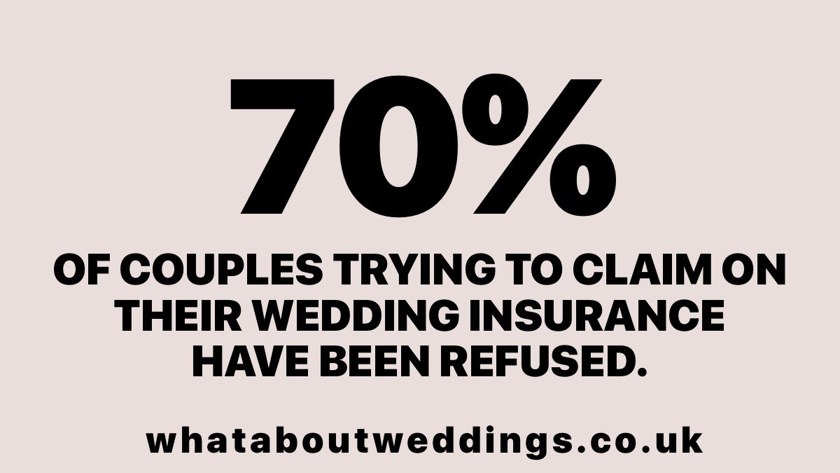 The wedding insurance scam surely has to be addressed <a href="/RishiSunak/">Rishi Sunak</a> and it needs to  #BuildBackBetter #whataboutweddings