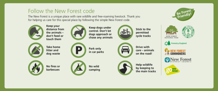 ℹ️ If your out &amp; about in the New Forest it would be great if you could spread the word #BeForestFriendly &amp; follow the New Forest Code bit.ly/2MAOVrK 👍🐴🐷🐮