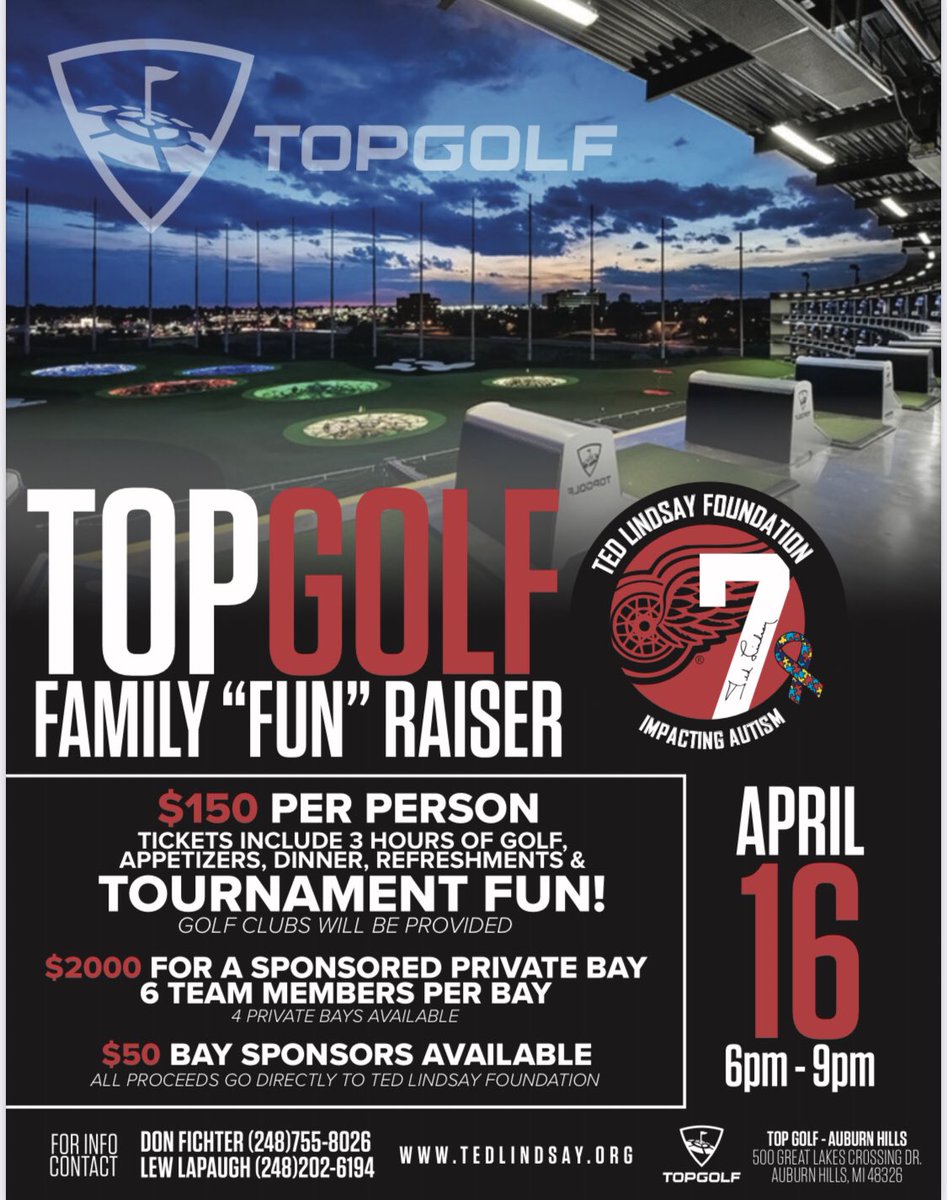 Join us at an outdoor event this April. This event is family friendly and for golfers and non golfers.