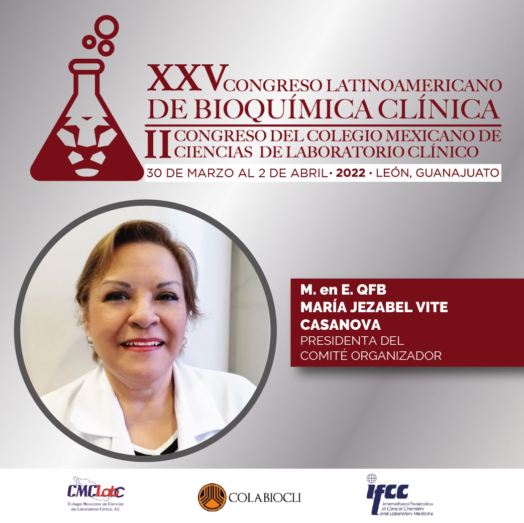 colabiocli's tweet photo. XXV Congreso Latinoamericano de Bioquímica Clínica
II Congreso del Colegio Mexicano de Ciencias de Laboratorio Clínico

Del 30 de Marzo al 2 de Abril, 2022. León, Guanajuato, México

➡️ ¡RESERVA LA FECHA YA!
https://t.co/25MLYfex1y

✉️ Contáctanos a: contact@kgroup.com.mx https://t.co/1D08KiwyRT