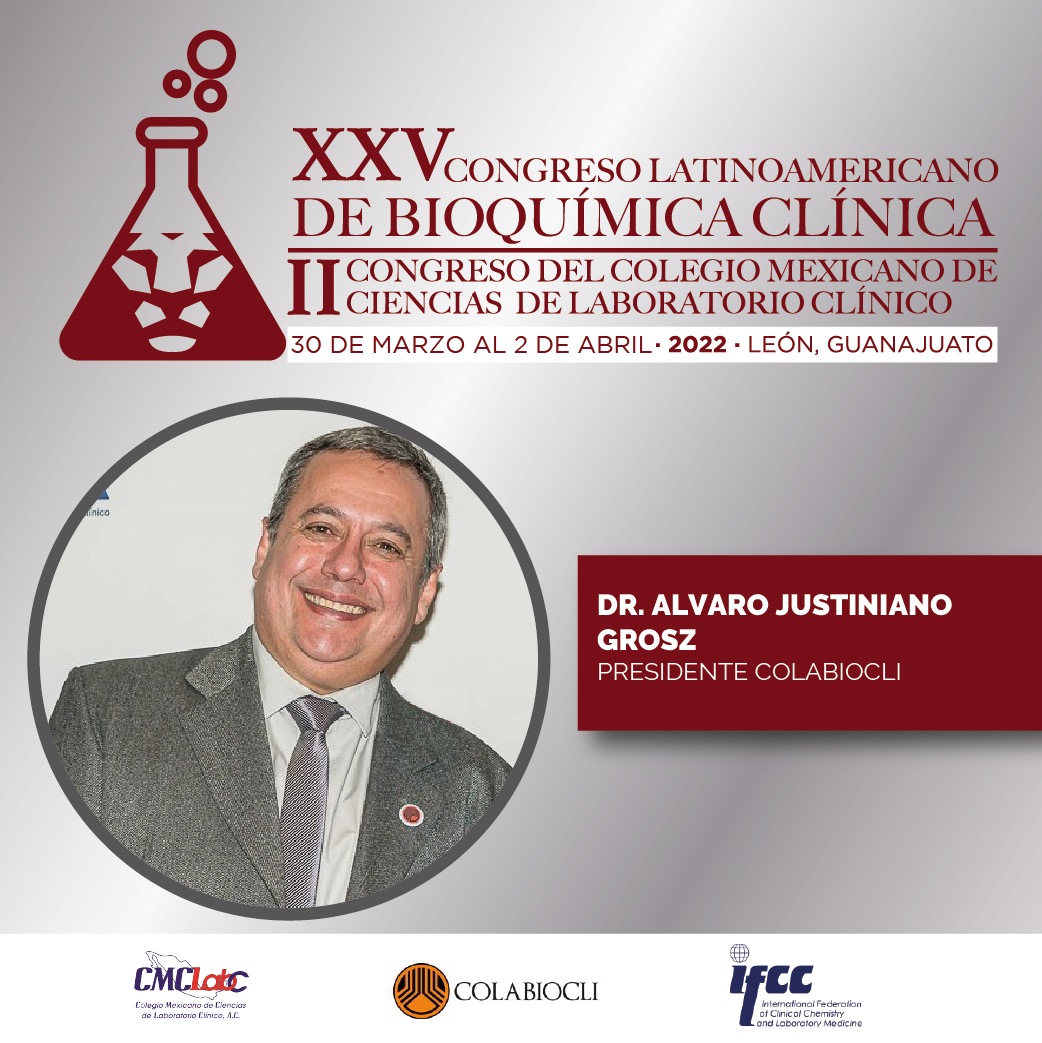 colabiocli's tweet photo. XXV Congreso Latinoamericano de Bioquímica Clínica
II Congreso del Colegio Mexicano de Ciencias de Laboratorio Clínico

Del 30 de Marzo al 2 de Abril, 2022. León, Guanajuato, México

➡️ ¡RESERVA LA FECHA YA!
https://t.co/25MLYfex1y

✉️ Contáctanos a: contact@kgroup.com.mx https://t.co/1D08KiwyRT