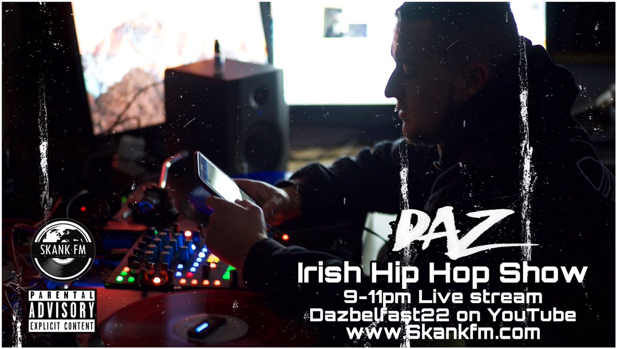 Live at 9pm tonight on YouTube channel Dazbelfast22 and Skankfm.com with the Irish Hip Hop Radio show. Hosted by <a href="/Dazbelfast/">Dazbelfast</a>