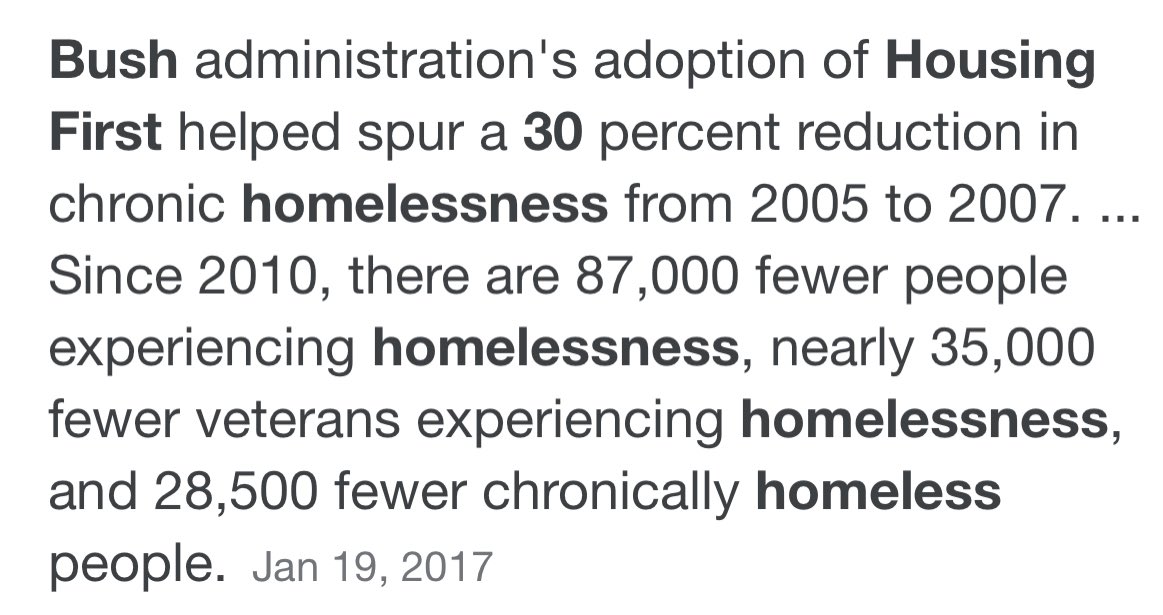 If one of the worst administrations in modern American history was able to reduce homelessness, then what excuse do we have?