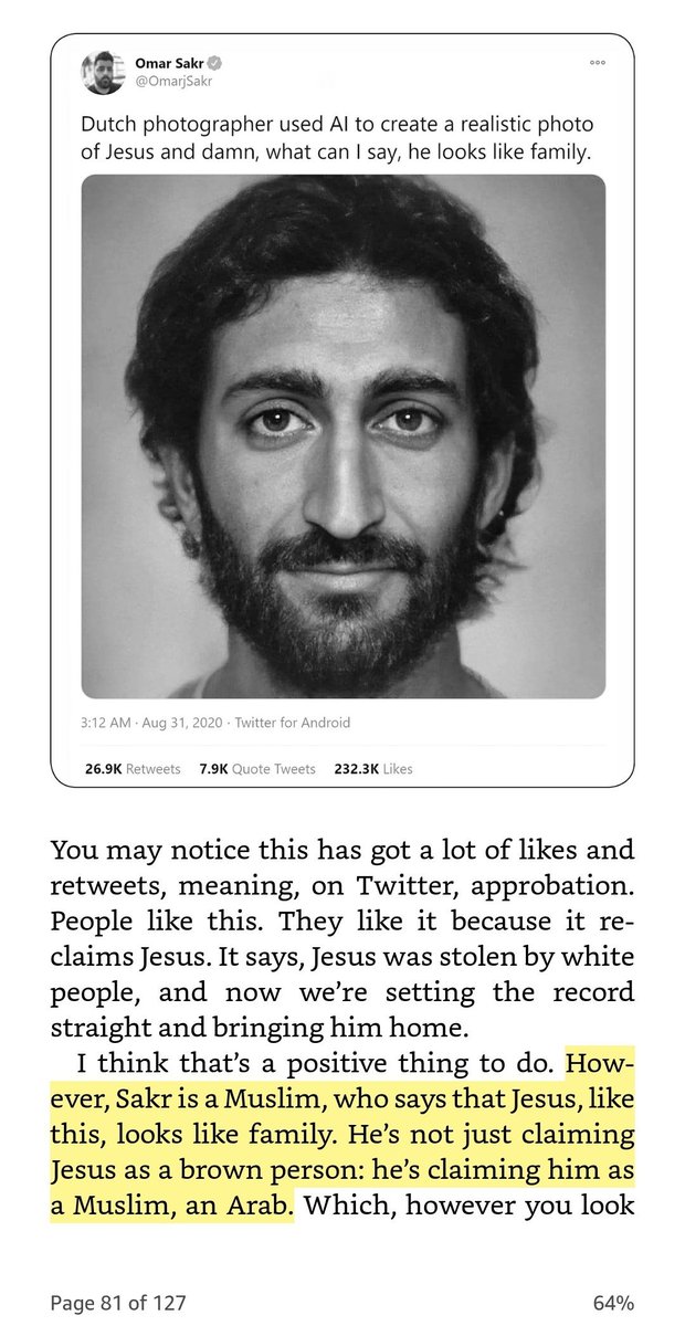 For those of you who can't see the tweet I quoted, and also because I can't believe these are actual sentences someone published in a book, here it is again.