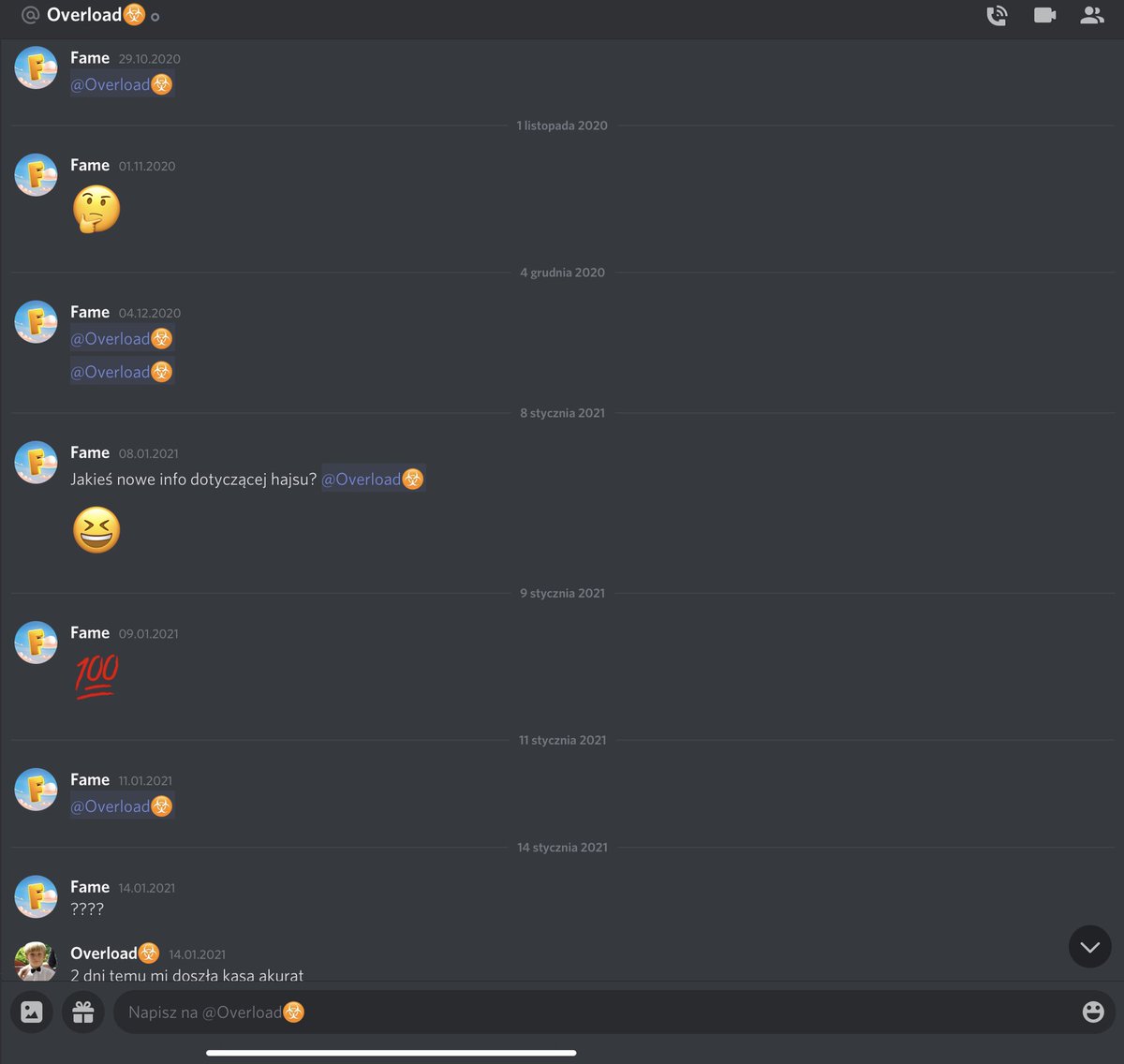 Fame_BS's tweet photo. Pozdrawiam scamera może kiedyś odpiszesz i przy okazji nie usuniesz mi tego tweeta :))@OverloadBS wszystko macie na ss jak to z nim wygląda😆 https://t.co/YIzncbHx4F