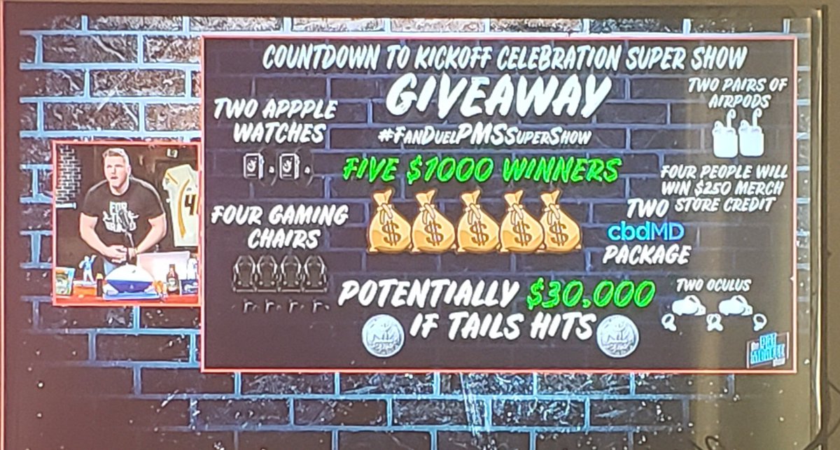 Swanson311's tweet photo. #FanDuelPMSSuperShow https://t.co/d4DH7LDPkp