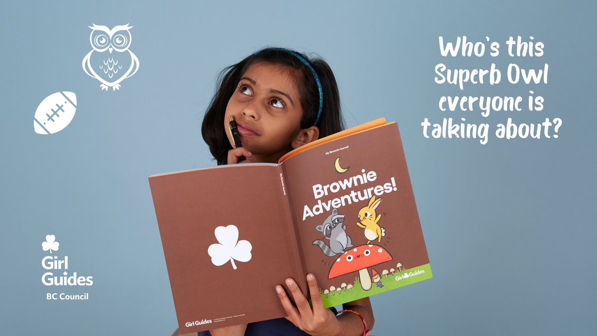 Happy #SuperbOwlSunday 🦉 ... or maybe it's #SuperBowlSunday? 🏈 ... to all our Superb Owls and volunteer Guiders, if you're watching today's game with your families/households. 

And keep an eye out for Sarah Thomas as she becomes the 1st-ever woman to officiate the Super Bowl!