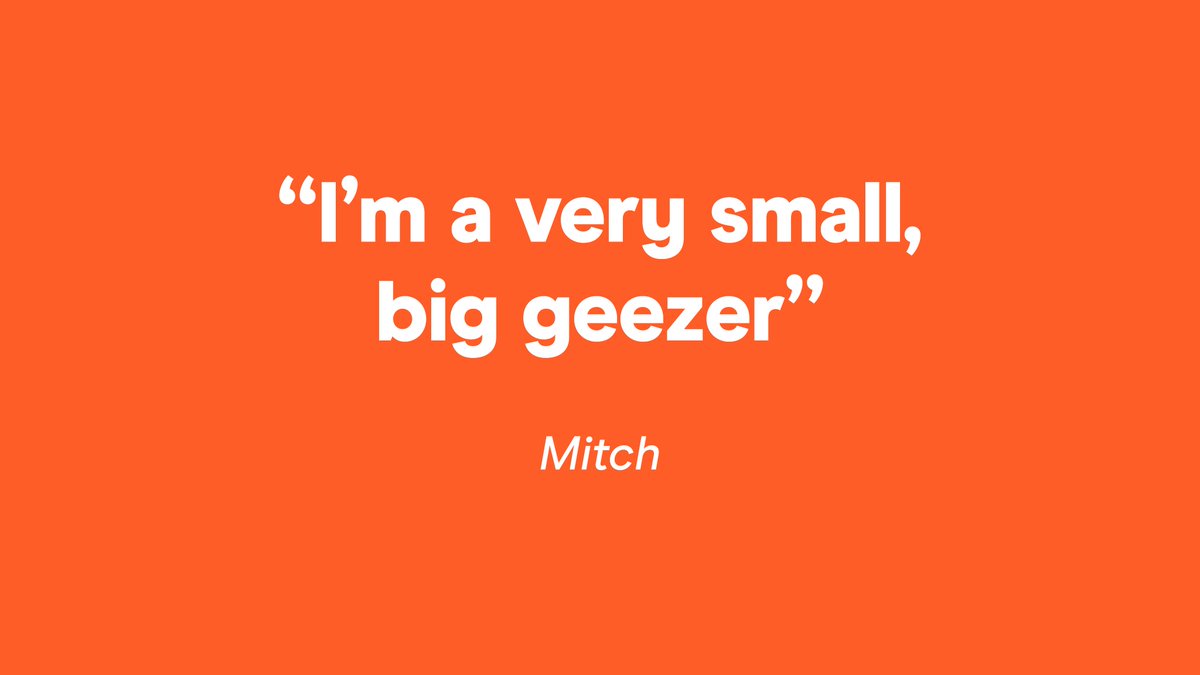 “I’m a very small, big geezer” – Mitch <a href="/OffMenuOfficial/">Off Menu with Ed Gamble and James Acaster</a> <a href="/EdGambleComedy/">Ed Gamble</a> #JamesAcaster #offmenu #offmenuredemption