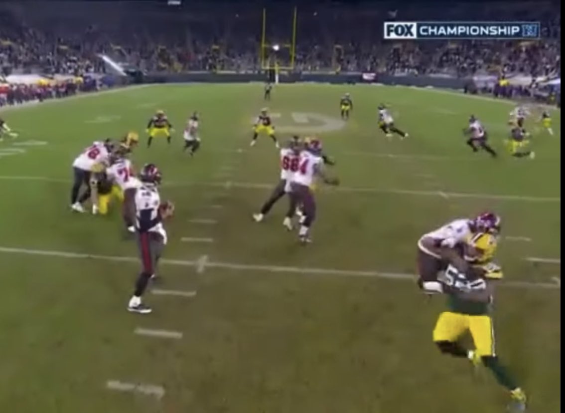 BaseballGuyRyan's tweet photo. @espn 3rd and 4. Missed holding. Called a controversial PI. Tonight: missed 3rd and 6 PI forcing KC to kick field goal. Controversial hold when Mathieu picked Brady. Former refs and players on social media and broadcast saying refs are fixed on helping TB. Sad for the game. https://t.co/R7zlOJ3rdK