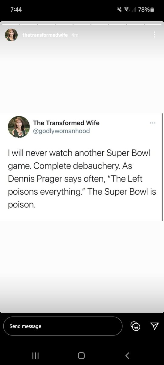 Momma_Bear_3's tweet photo. Wow, when did the super bowl become political? Lol #shutlorialexanderdown https://t.co/7b9t7GpAuw