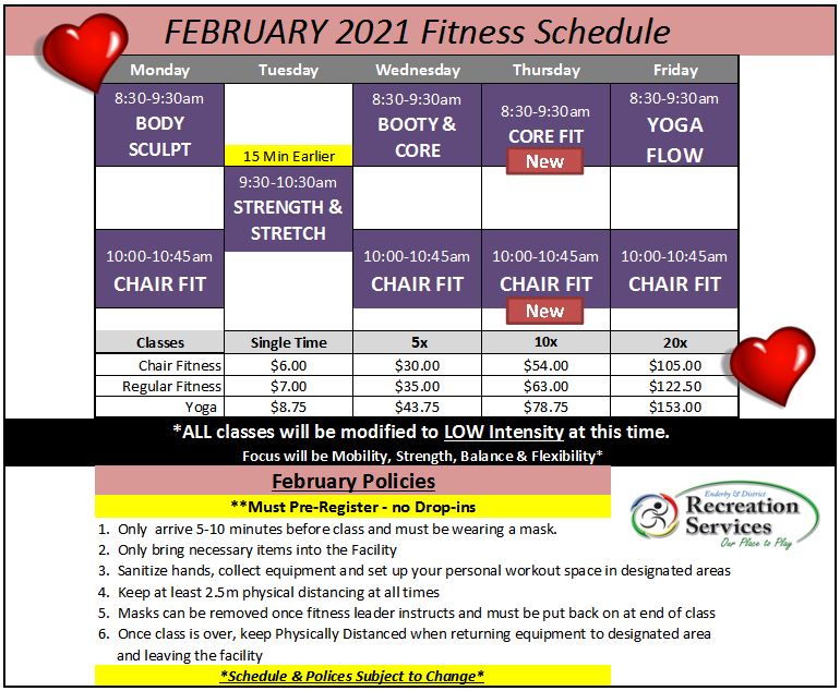 Enderby Rec Services (@enderbyrec) on Twitter photo We get to do it all over again this week! Still some room available in the Thursday's Core Fit and Chair Fit classes. Call Recreation Services to reserve your spot at 250-838-2665 or email recreation@enderby.ca #ourplace2play We get to do it all over again this week! Still some room available in the Thursday's Core Fit and Chair Fit classes. Call Recreation Services to reserve your spot at 250-838-2665 or email recreation@enderby.ca #ourplace2play