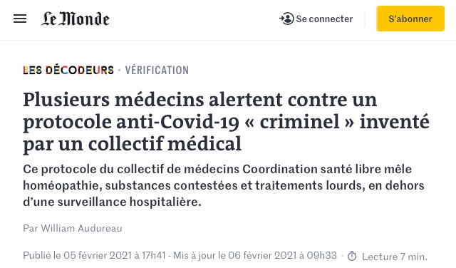   #Thread Libérer la médecine des charlatans« À votre avis, honnêtement, est-ce que j’ai eu une attitude criminelle de traiter mes patients de la sorte, comme vous le dites dans tous les journaux ? »Gérard Maudrux   …https://blog.gerardmaudrux.lequotidiendumedecin.fr/2021/02/07/livermectine-au-soleil/