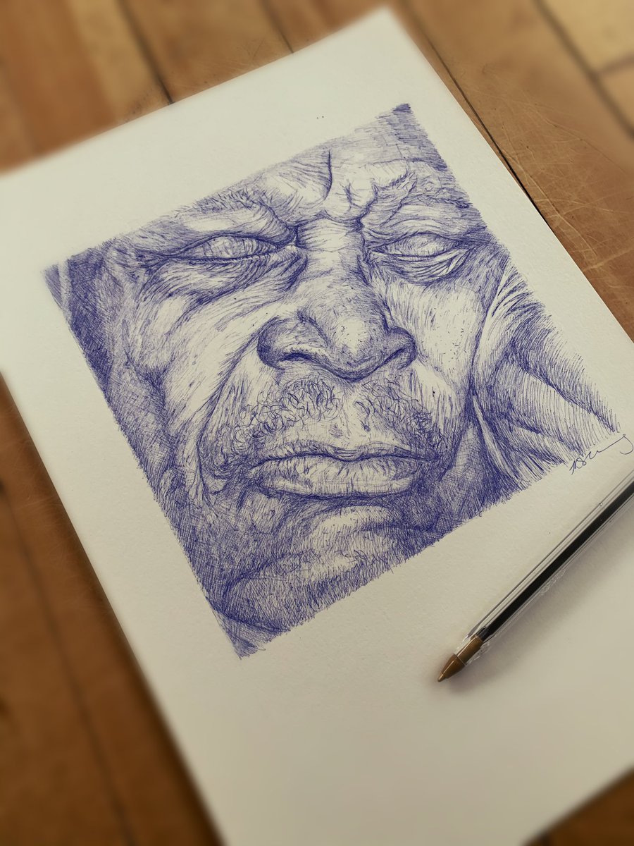 King of the Blues... 🎶
#BBKing #ballpoint #sketch #legend