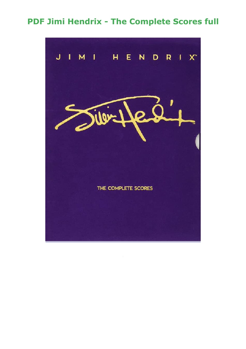 【バンド譜】Jimi Hendrix / The Complete Scores Amazon.com: Jimi Hendrix The Complete Scores | Guitar