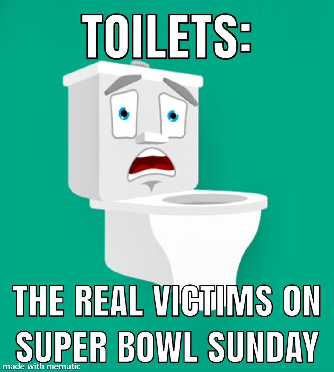 LastWordJack's tweet photo. Let’s Salute the real victims of Super Bowl Sunday - 

The toilets 

@SuperBowl #SuperBowl @Chiefs @Buccaneers @ESPNURMatt @ESPNRain #toilets #superflush https://t.co/uALfszlMRo