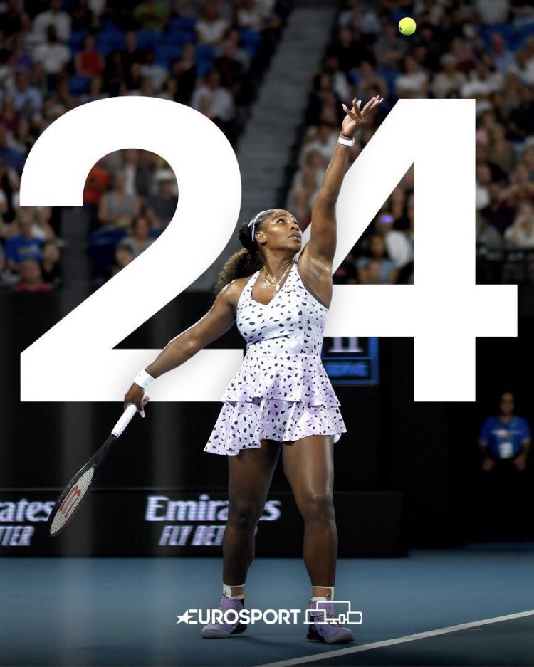 queenserena252's tweet photo. Let’s Go‼️| The journey begins today in Australia, Queen will begin her quest for her 24th Grand Slam! Already considered by the majority to be the 🐐 of tennis, she has nothing left to prove. #SheGotThis #AO2021 #Chasing24 #Welcome24 #Champion 👑🐐🎾 https://t.co/ts21cEqone