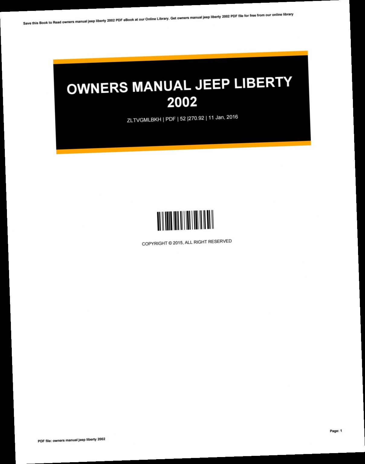 2002 jeep liberty owners manual pdf download / Twitter