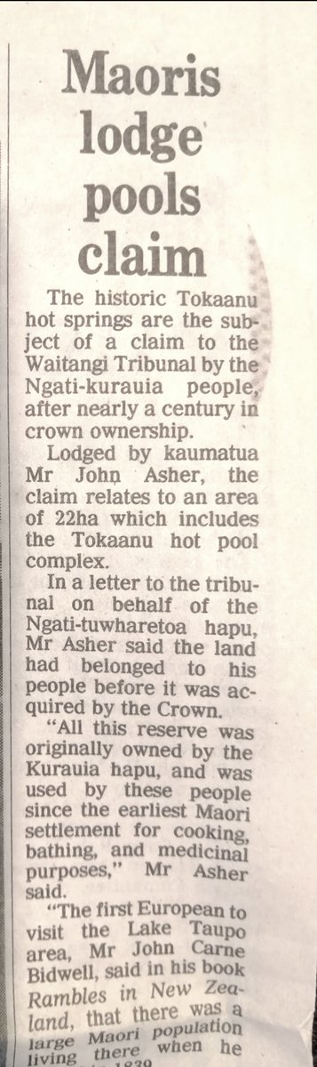 8/Uncle John( Hoani Takakopiri Asher) worked on the Tūwharetoa trust board dealing with the Crown & submissions to the Waitangi tribunals. Asher is a Jewish name thru his Maori Jewish father Atirau.He petitioned the return of the Tokaanu hot springs during the late 80's early 90'