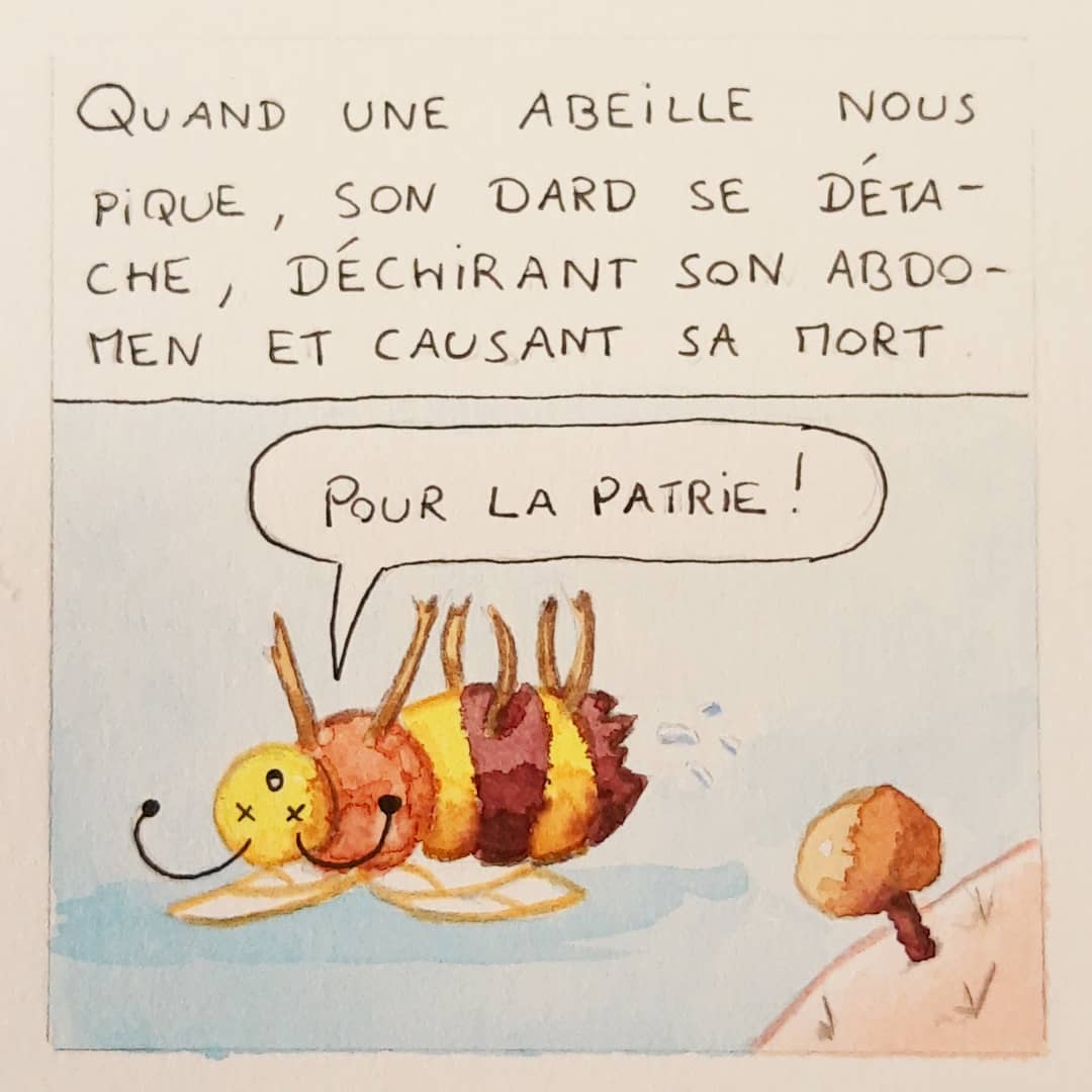 Tenefester's tweet image. Voici une nouvelle BD sur les secrets des abeilles 🐝

✍️ Aquarelle
⏳ 3h30

#comics #webcomics #bd #bee #abeilles #abeille #bees #beehive #ruche #drawing #drawings #pencil #art #watercolor #illustration #illustrationartists #nature #savethebees #savethebees🐝