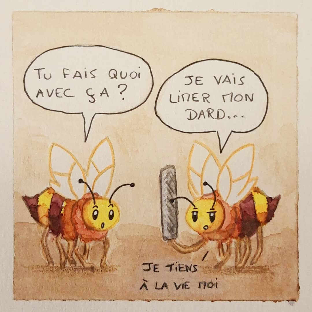 Tenefester's tweet image. Voici une nouvelle BD sur les secrets des abeilles 🐝

✍️ Aquarelle
⏳ 3h30

#comics #webcomics #bd #bee #abeilles #abeille #bees #beehive #ruche #drawing #drawings #pencil #art #watercolor #illustration #illustrationartists #nature #savethebees #savethebees🐝