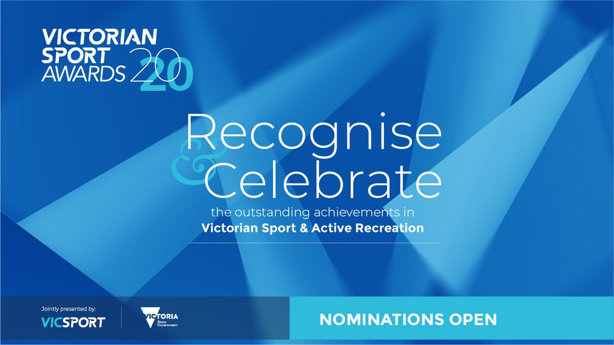Know someone that deserves to be recognised for their dedication and commitment to Victorian sport?

Well, today is the day! Nominations for the 8️⃣ honours at the 2020 Victorian Sport Awards are now open: bit.ly/39C2lfw #VSAs @sportandrecvic