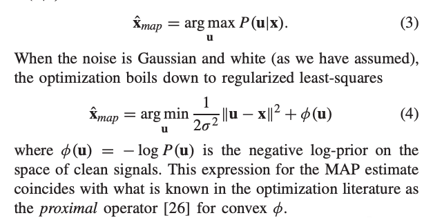 Variational losses include regularization terms that enable control of desired properties of the solutions. Examples include maximum a-posteriori (MAP) or minimum mean-squared error (MMSE) estimation. But their solutions can be computationally intractable. Consider denoising2/n