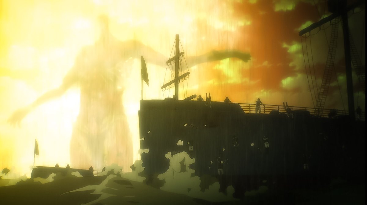 renccn's tweet photo. The visuals in this new episode were amazing, Mappa is killing it 🔥 #AttackOnTitan https://t.co/F8AgDntdSO