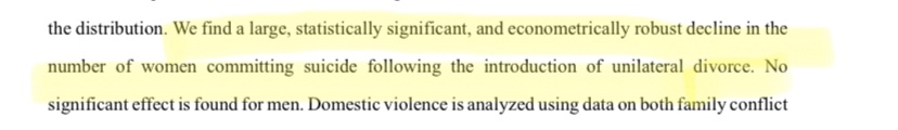 But, at the same time, it has to be recognised that divorce is sometimes necessary, so there are no easy answers/solutions to this problem to be peddled or to be found https://www.nber.org/system/files/working_papers/w10175/w10175.pdf