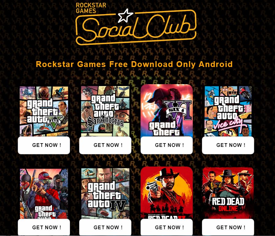 Rockstar Games Android on X: Rockstar Games Free Download Only Android   / X