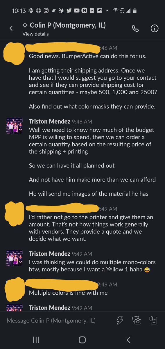 >This is when the Red Tape struck again>I tried to smooth over negotiations>I attempted to get budget/financial info, but was given the hardest time>This person only told me what they were told, so this is the fault of MPP and not the individual in the screenshot