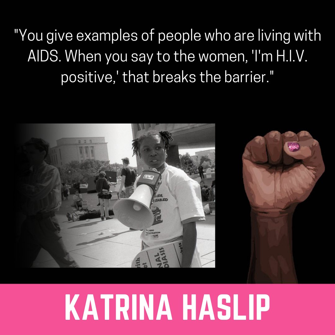 Today on National Black HIV & AIDS Awareness Day we honor the legacy of Katrina Haslip.  #NBHAAD  #BlackHistoryMonth  